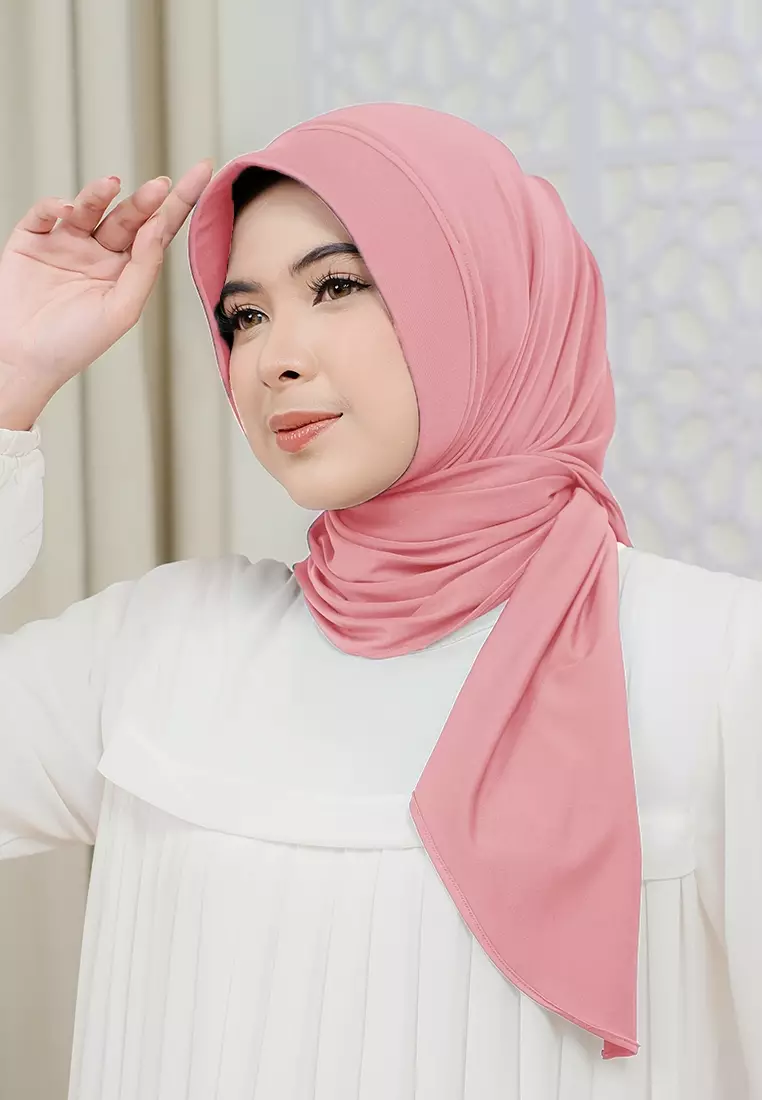 HIJAB INSTAN SOFTPAD AMEENA - SALMON