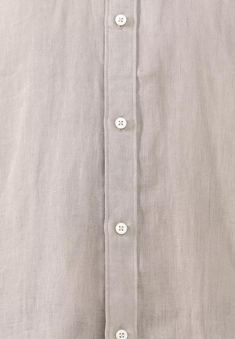 Regular-Fit 100% Linen Shirt