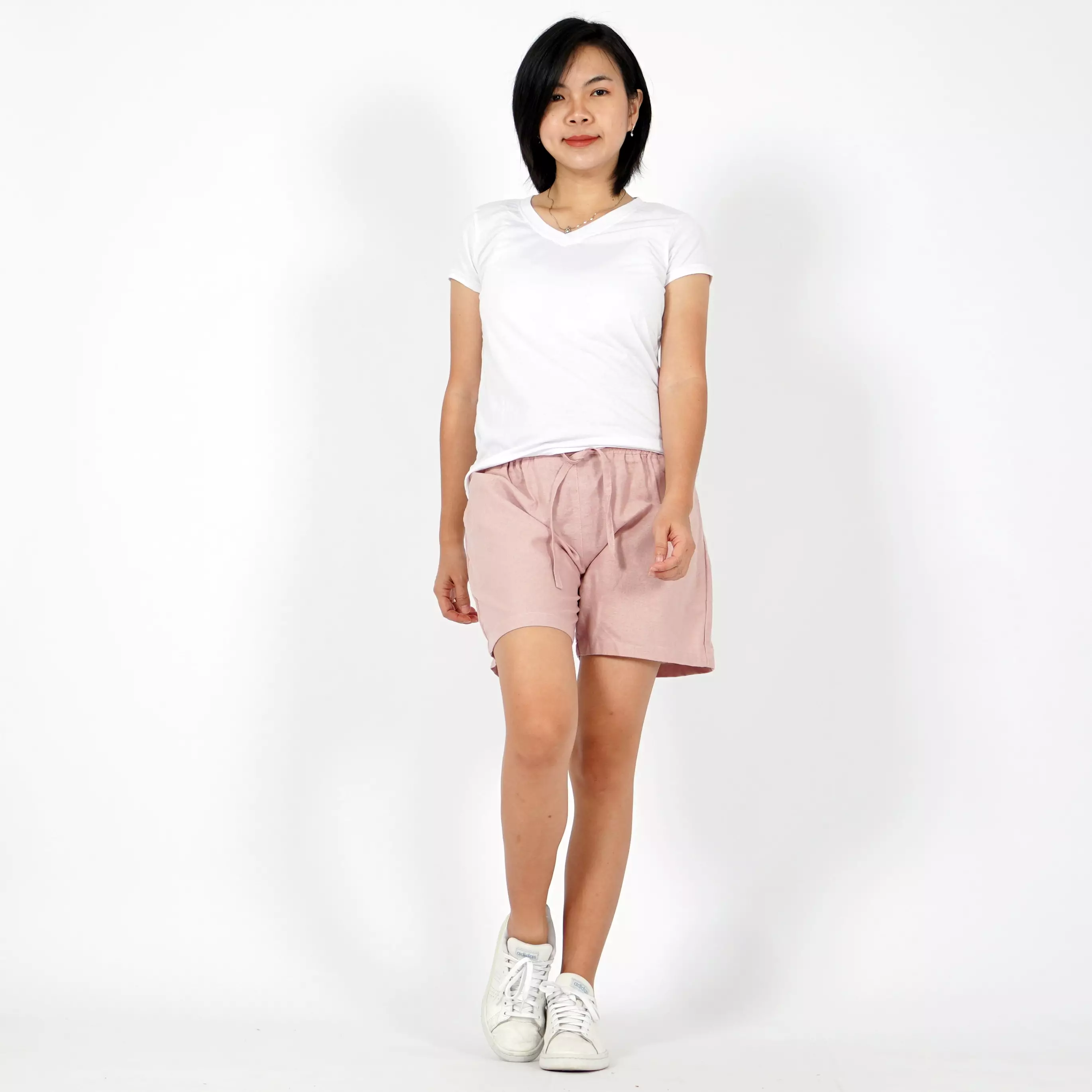 ELISA Celana Pendek Wanita Casual Short Pants Celana Santai - Pink