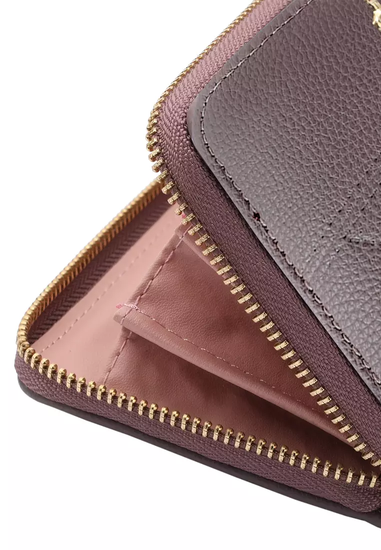 Women's Long Zipper Wallet (Dompet Panjang Ritsleting Wanita) - Ungu