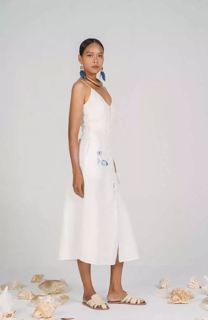 New Linen New Horizon Maxi Linen Dress