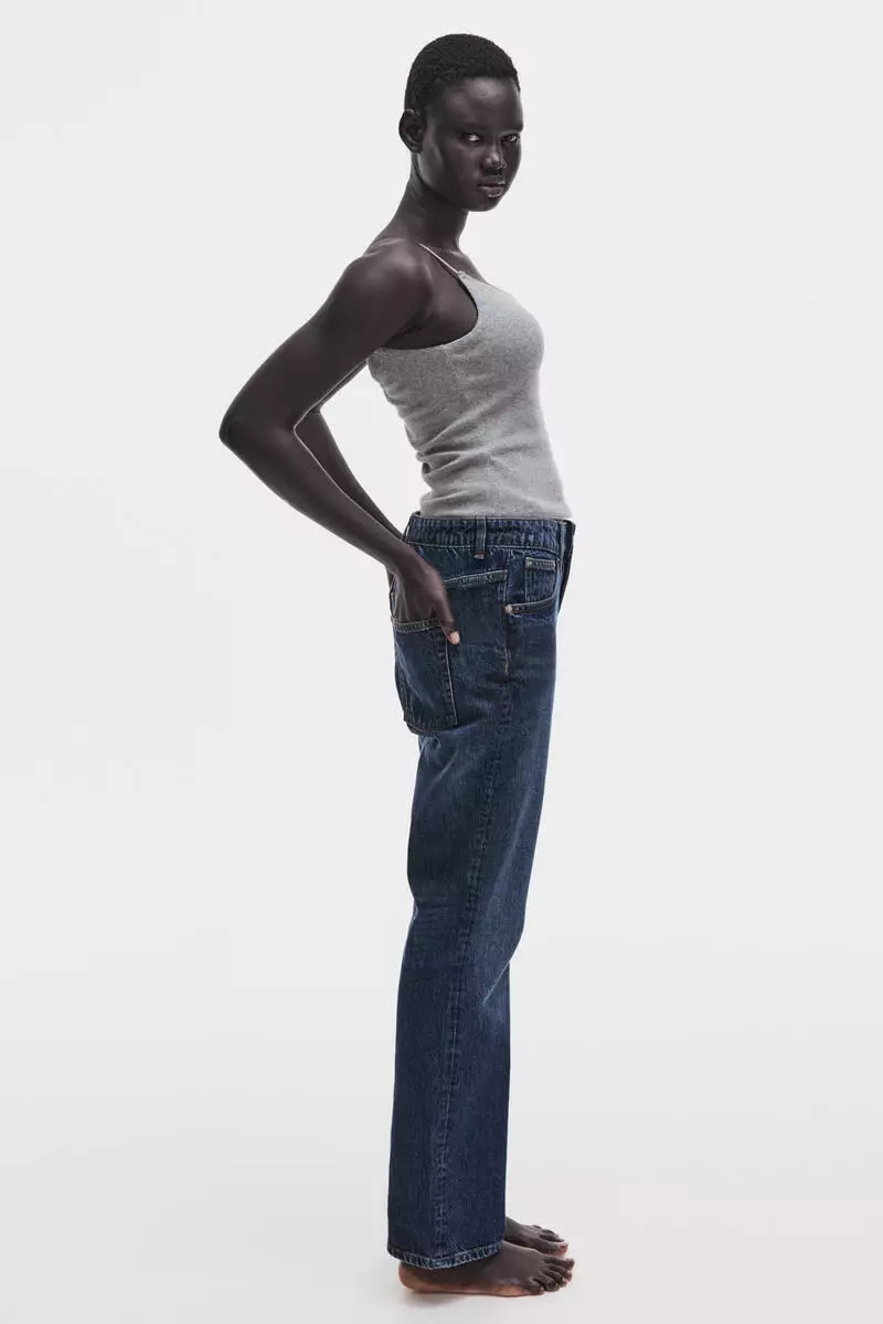 Integral-bra cotton strappy top