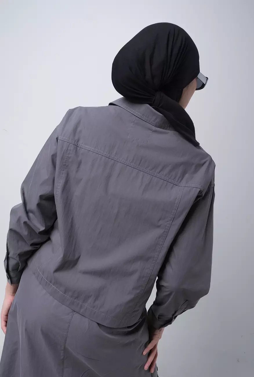 Kemeja Wanita Genie Grey