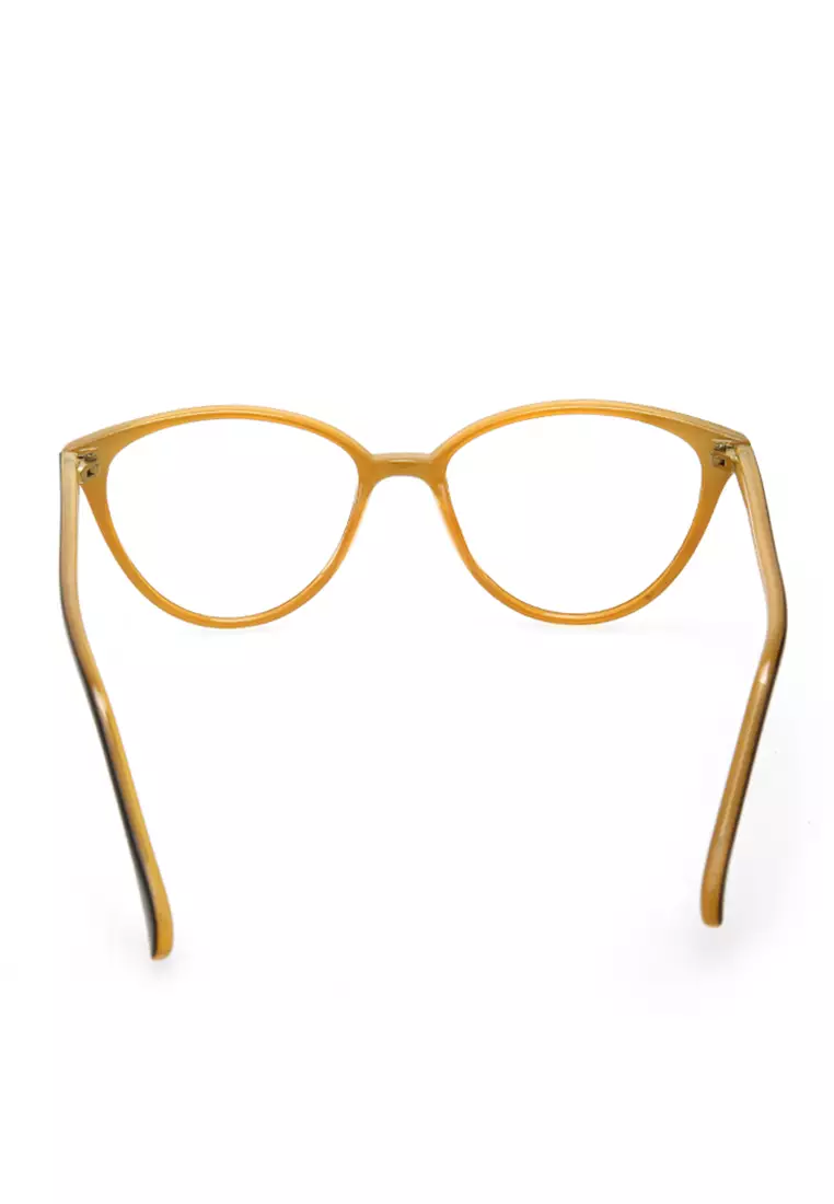 Kiano Kacamata Wanita Cat Eye Design Glasess Frame Material Plastic ORIGINAL - Black Brown