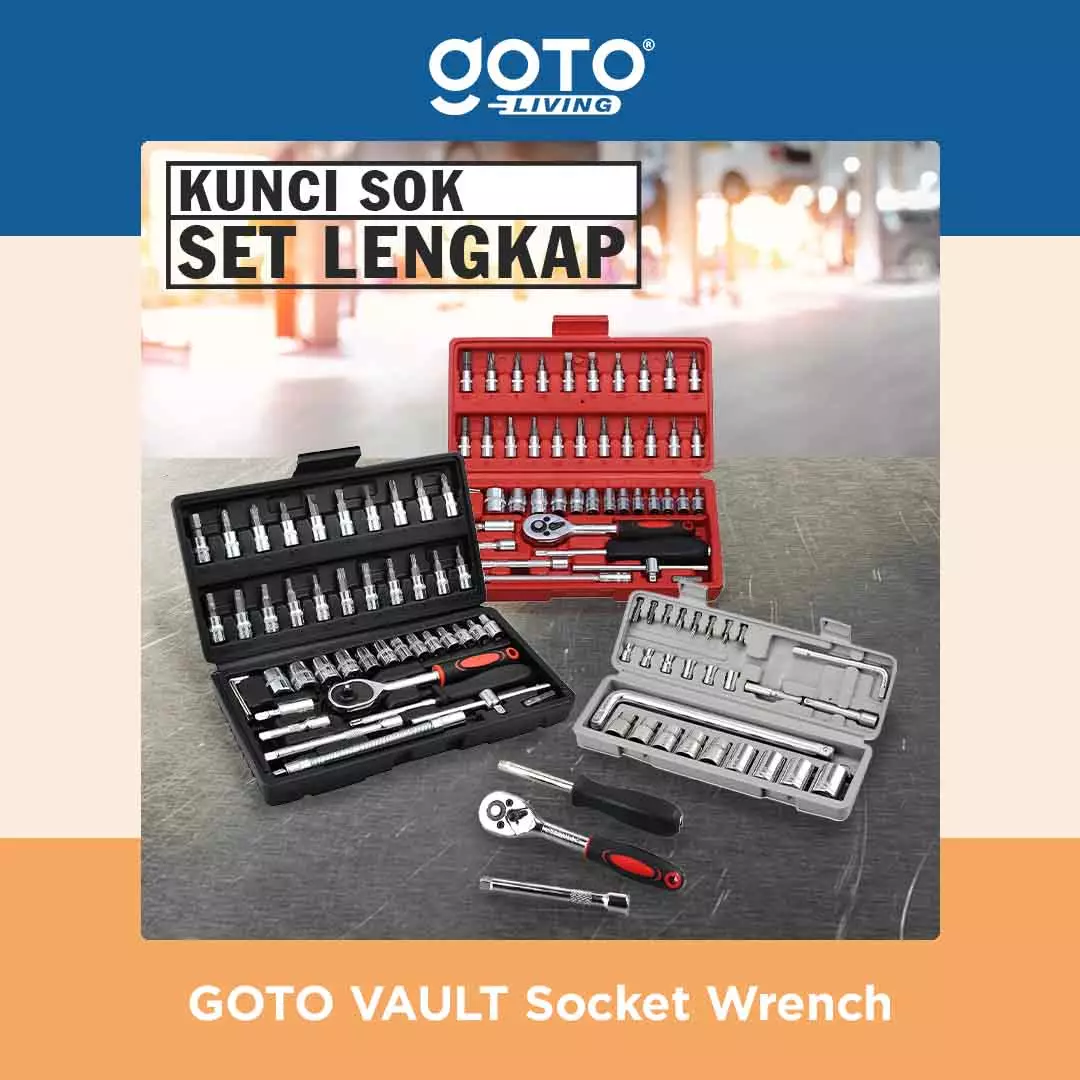 Jual Goto Living Goto Vault Socket Wrench Kunci Sok Set 27 46 Pcs