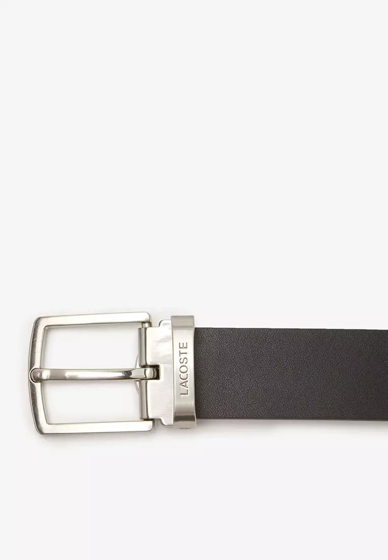 Men's Lacoste Pin And Flat Buckle Belt Gift Set