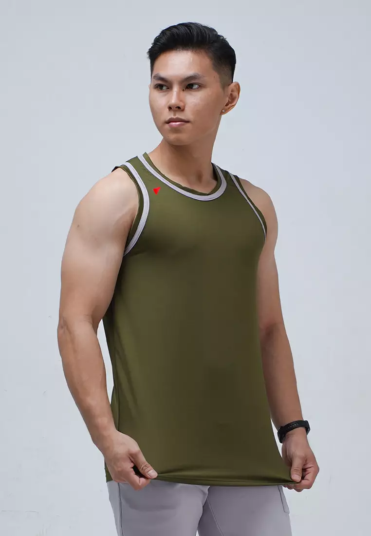 Tanktop Muscle Fit Essential series Army Green