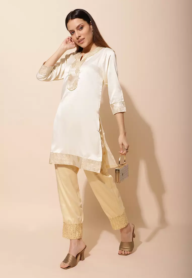 Chanira Festive Afreen Tunic-Ivory
