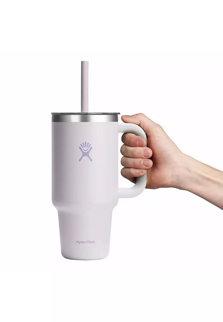 Hydro Flask All Around Travel Tumbler Clear 32 oz Cloud Pink