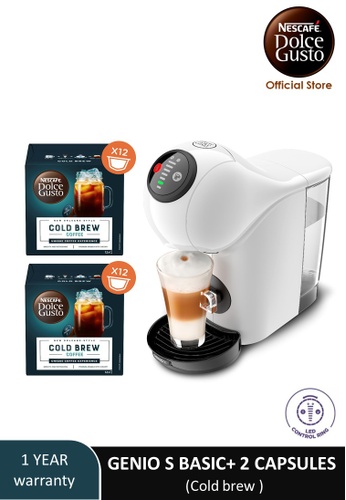 Buy Nescafe Dolce Gusto Genio S Basic Automatic Coffee Machine With 2 Boxes Of Nescafe Dolce Gusto Cold Brew Capsules 2021 Online Zalora Singapore