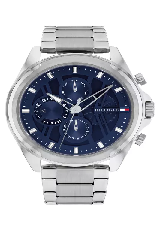 Men's Stainless Steel & Blue Dial Quartz Watch - TH1710656