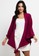 Noir Sur Blanc red Ladies Poncho 2BBD9AAC4DC1CFGS_1