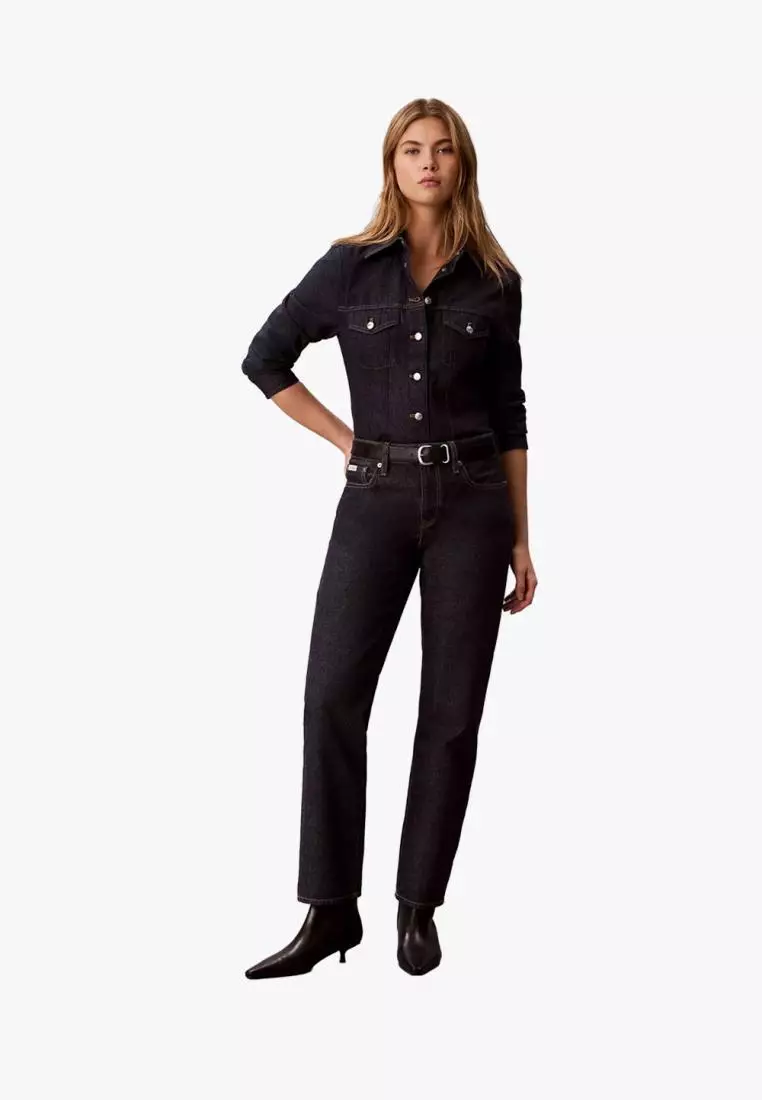 Jual Calvin Klein Calvin Klein - Low Rise Modern Straight Jeans ...