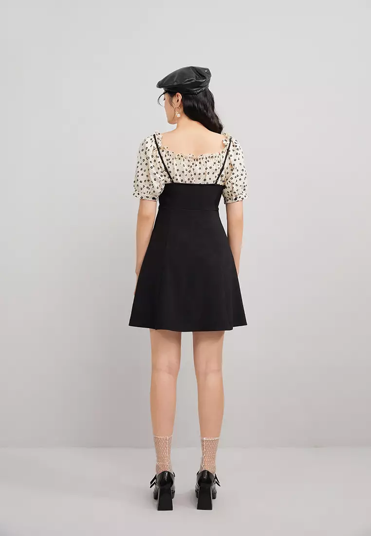 Contrast Top Mini Dress