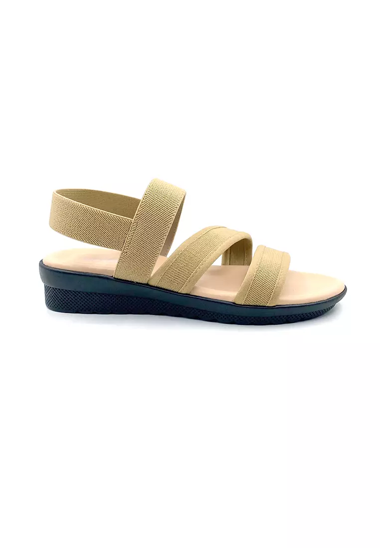 Wedge elastic sandals store
