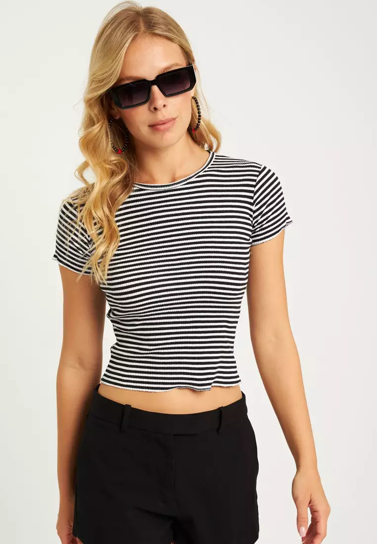 Stripe Crop Top