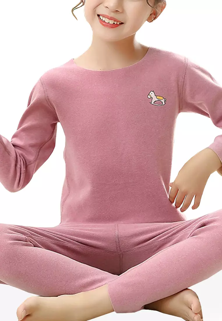 Children's long johns deals thermal set