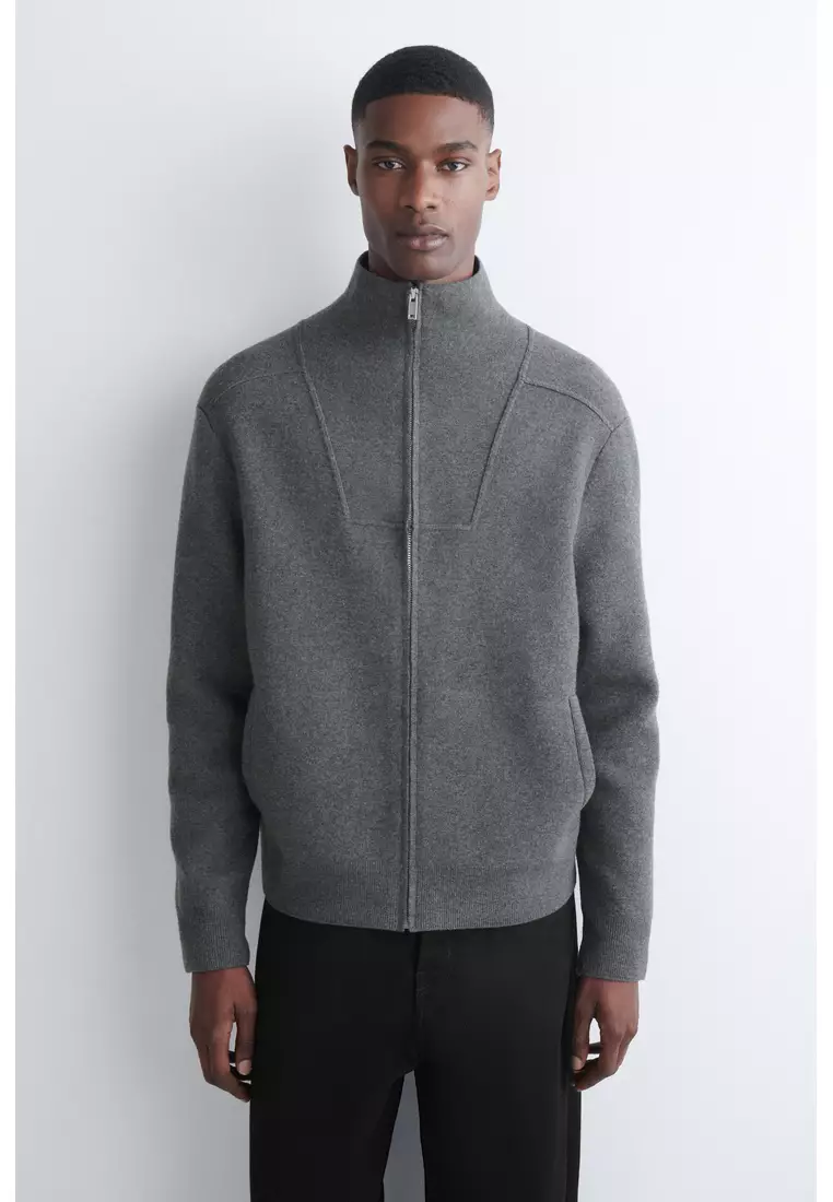 Buy COS MERINO WOOL ZIP-UP TRACK JACKET 2026 Online | ZALORA