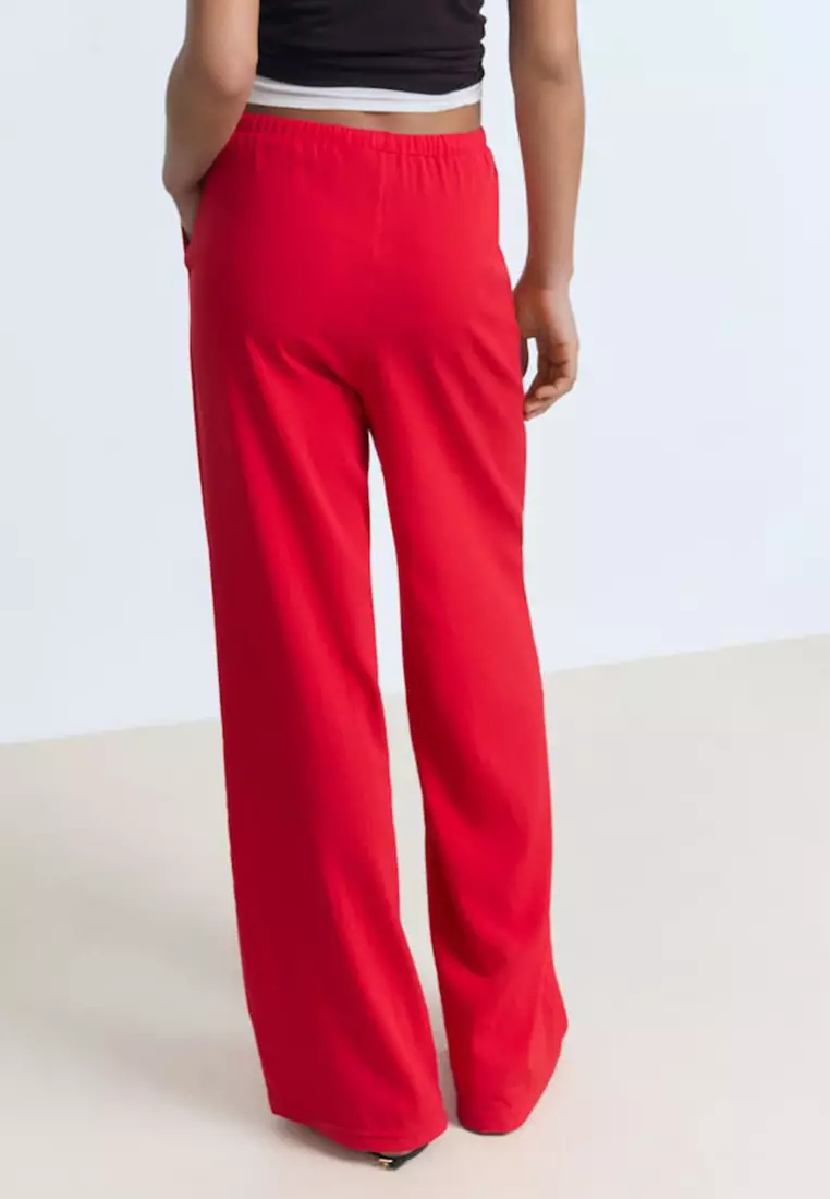 Drawstring Straight Trousers