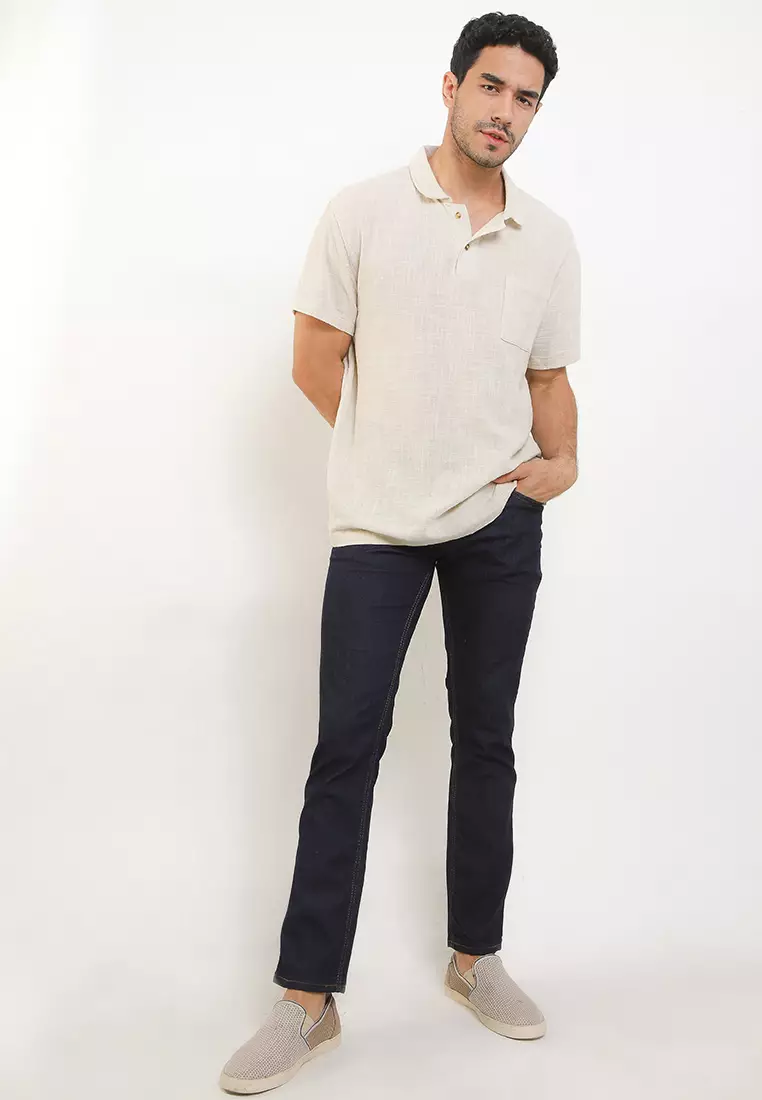 Basic Slim Stretch Denim Pants