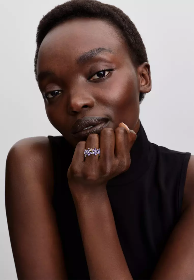 Pandora x Bridgerton 14K Gold Plated Herbarium & Bee Ring
