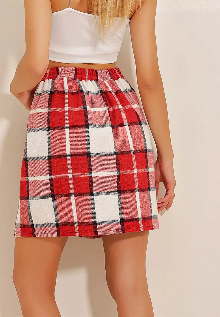 Buy Alacati Checkered Mini Skirt 2024 Online | ZALORA Philippines