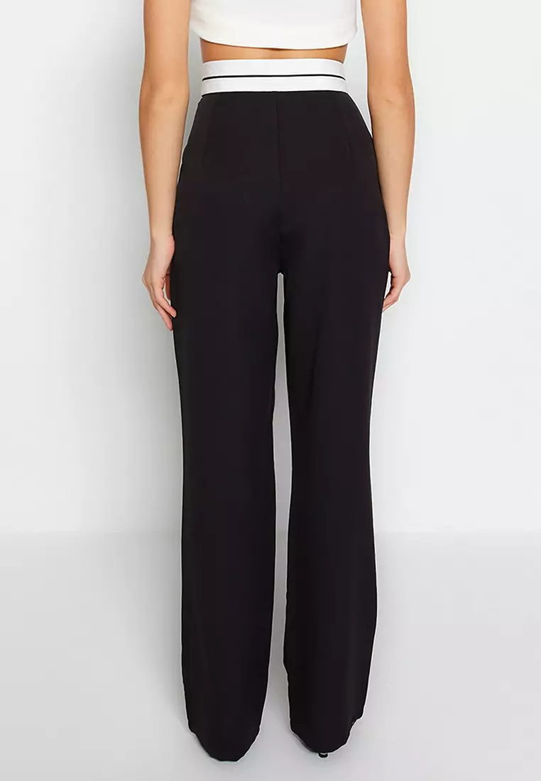 Buy Trendyol Contrasting Waistband Trousers Online