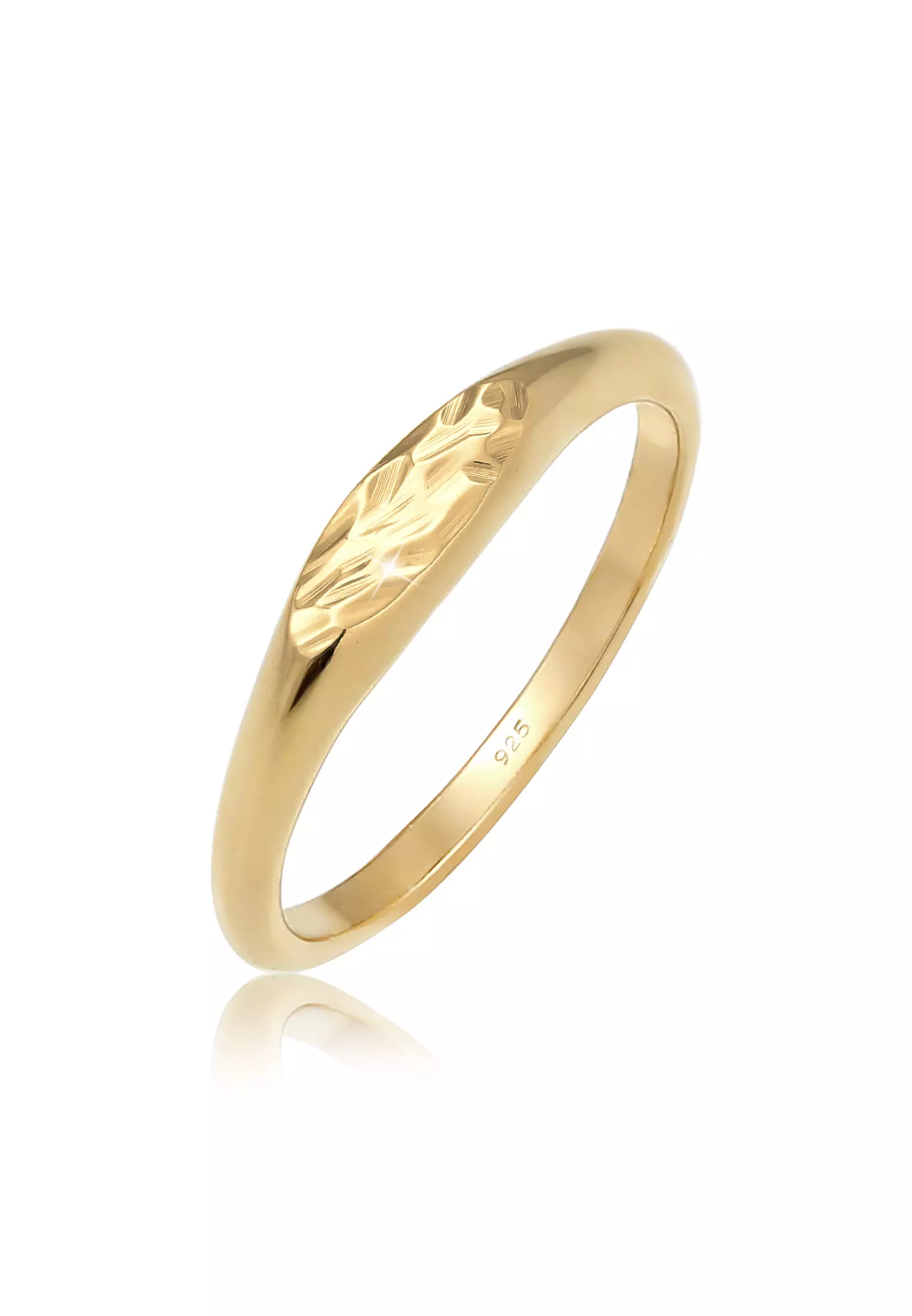 Gold signet ring on sale pinky