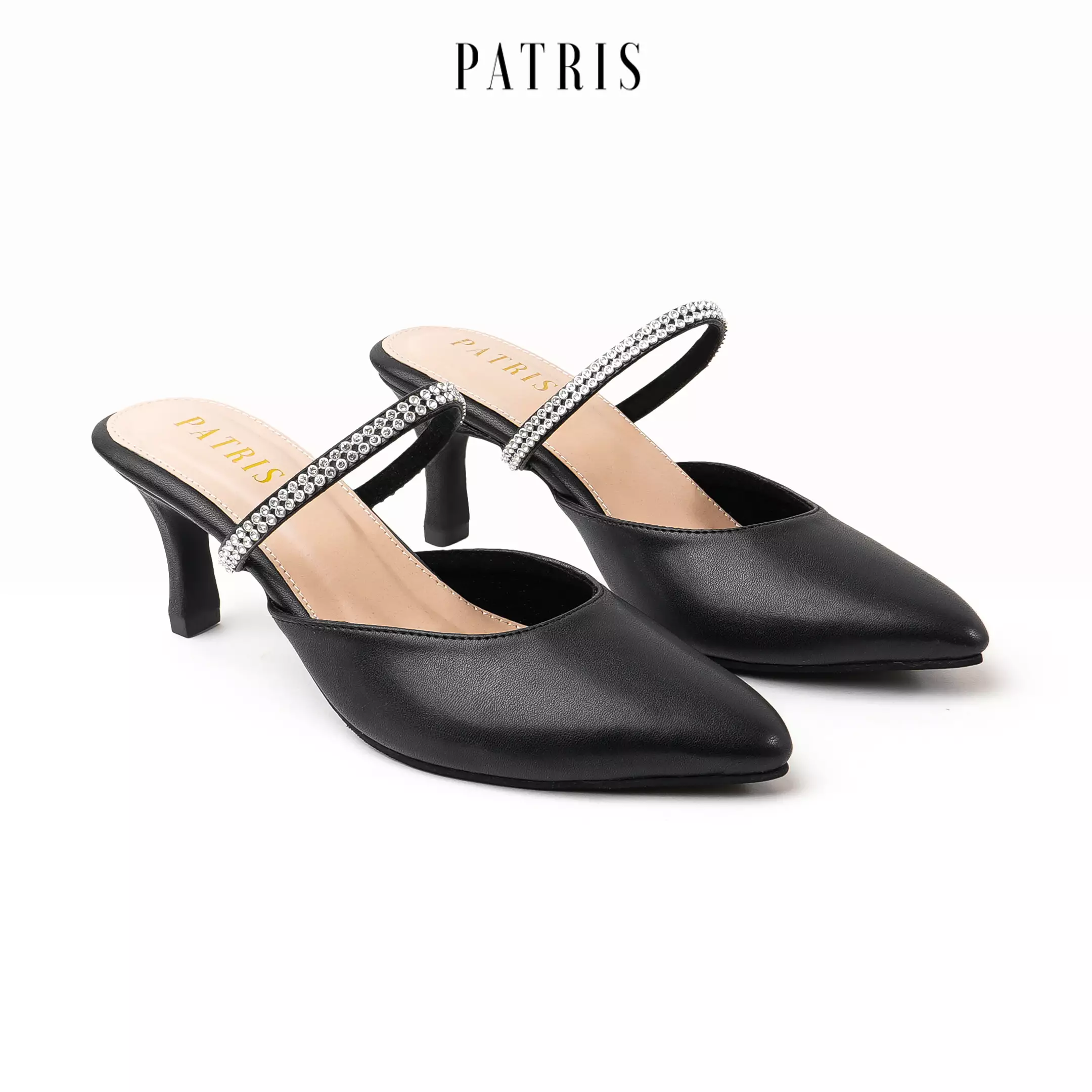PATRIS Charlene Mules Wanita Heels / Hak 7 Cm