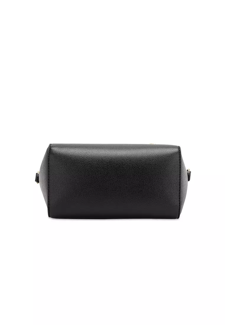 Women's Twist Lock Top Handle Bag / Sling Bag / Crossbody Bag (手拿袋 / 斜孭袋) - 黑色