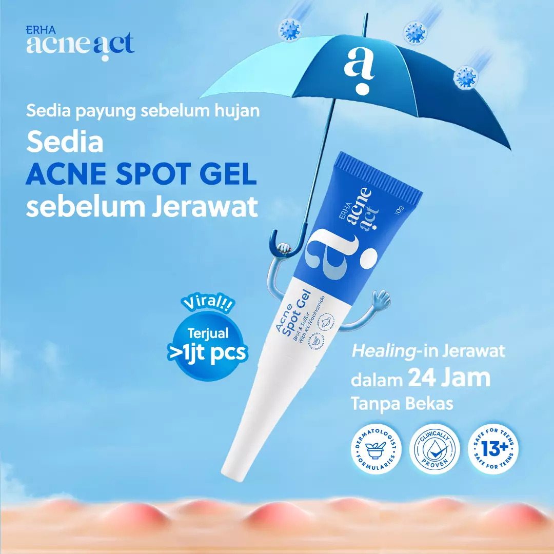 ERHA Acneact Acne Spot Gel 10g - Gel Totol Jerawat |  Acne Treatment | Salicylic Acid Niacinamide