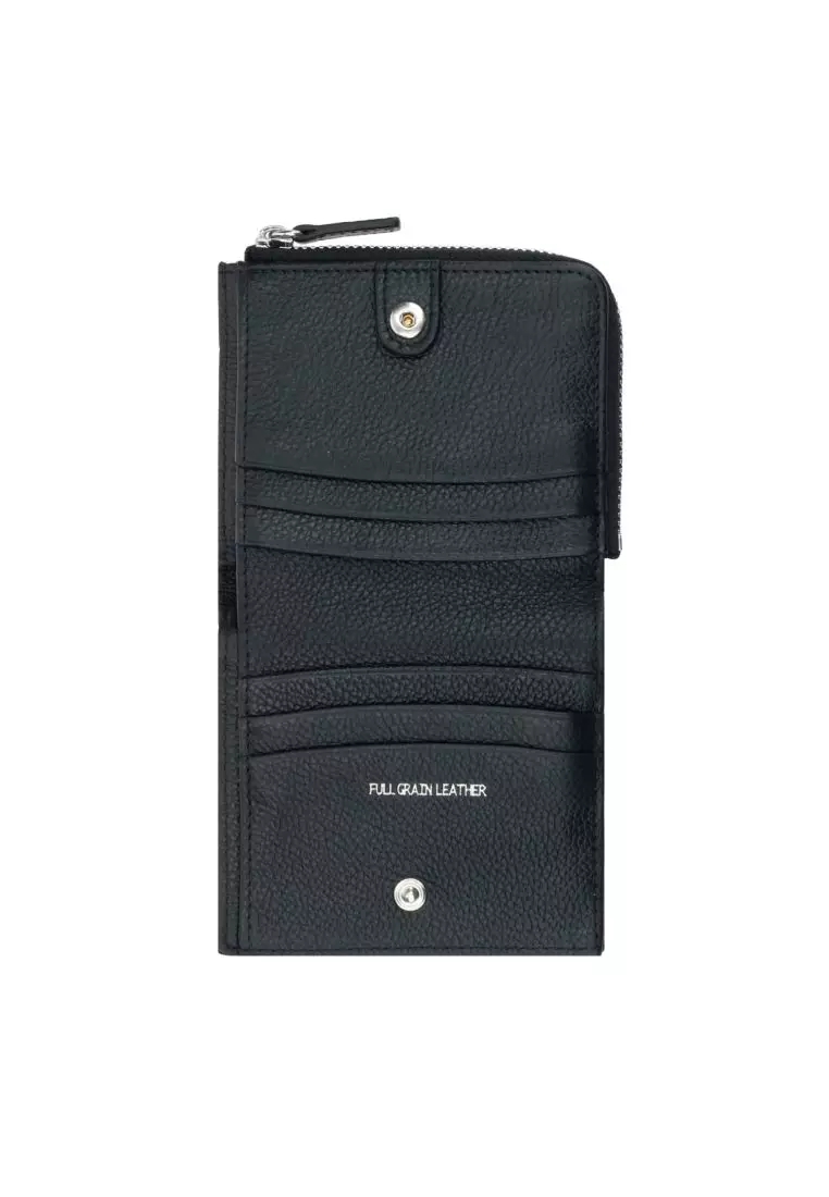 Crossing Milano Small Zip Wallet RFID - Black
