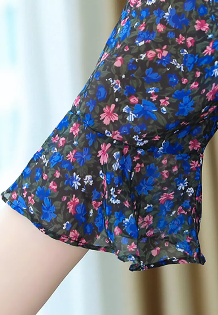 Floral Printed Slim Dress