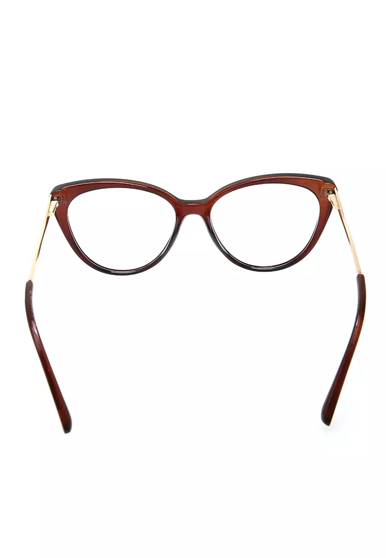 Kiano Kacamata Wanita Anti Radiasi Glasess Frame Material Plastic ORIGINAL - Brown