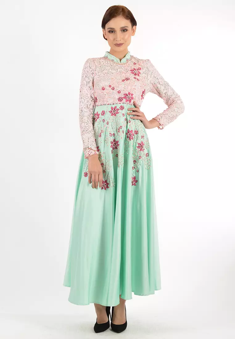 Bibiq Gamis Brokat Satin