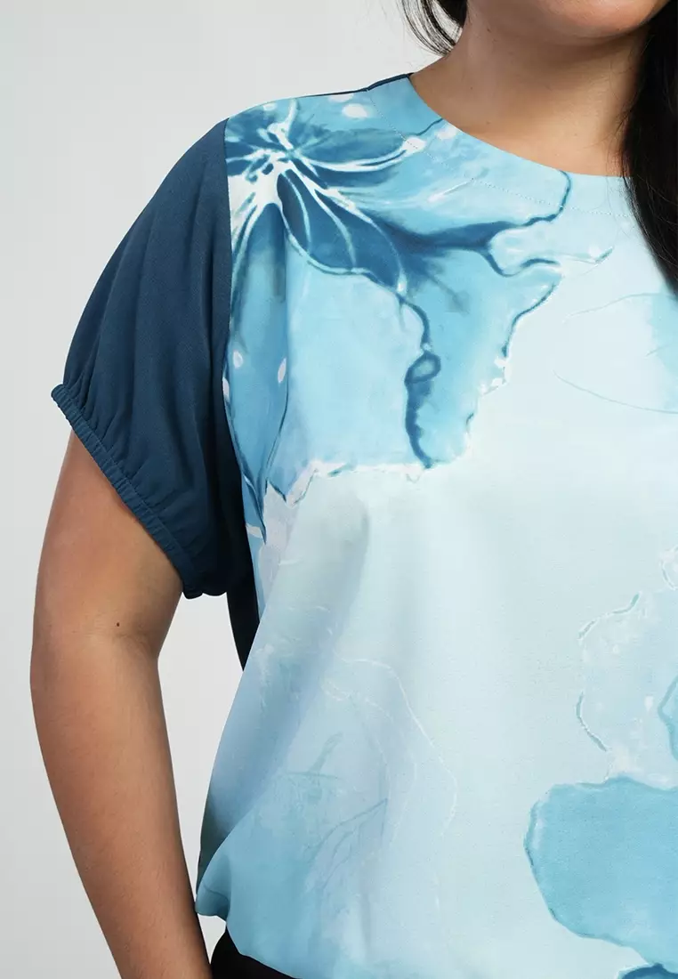 Milly by Paperdolls Alea Floral Printed Relaxed Blouse Top