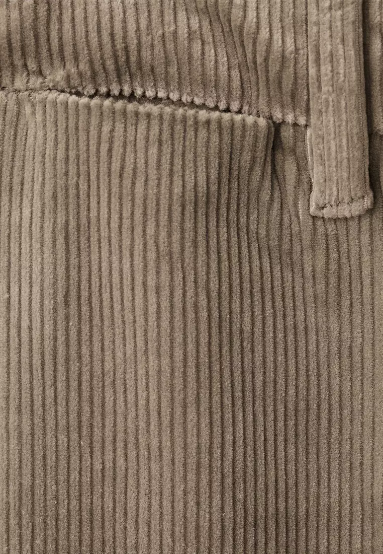 Corduroy Slim-Fit Trousers