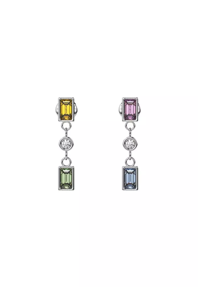 Buy Tailored Jewel Emerald Link Dangle Earrings 2024 Online