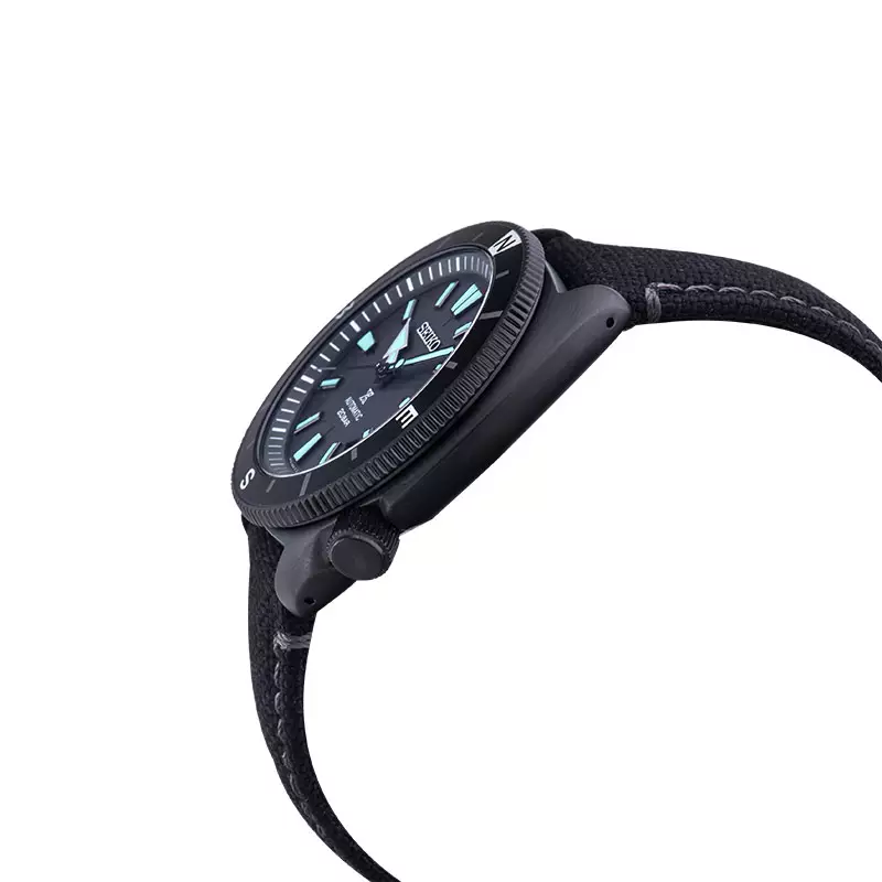 Jam Tangan Pria Seiko Prospex SRPH99K1 Black Series Night Vision Tortoise Land Diver Black Textile LIMITED EDITION