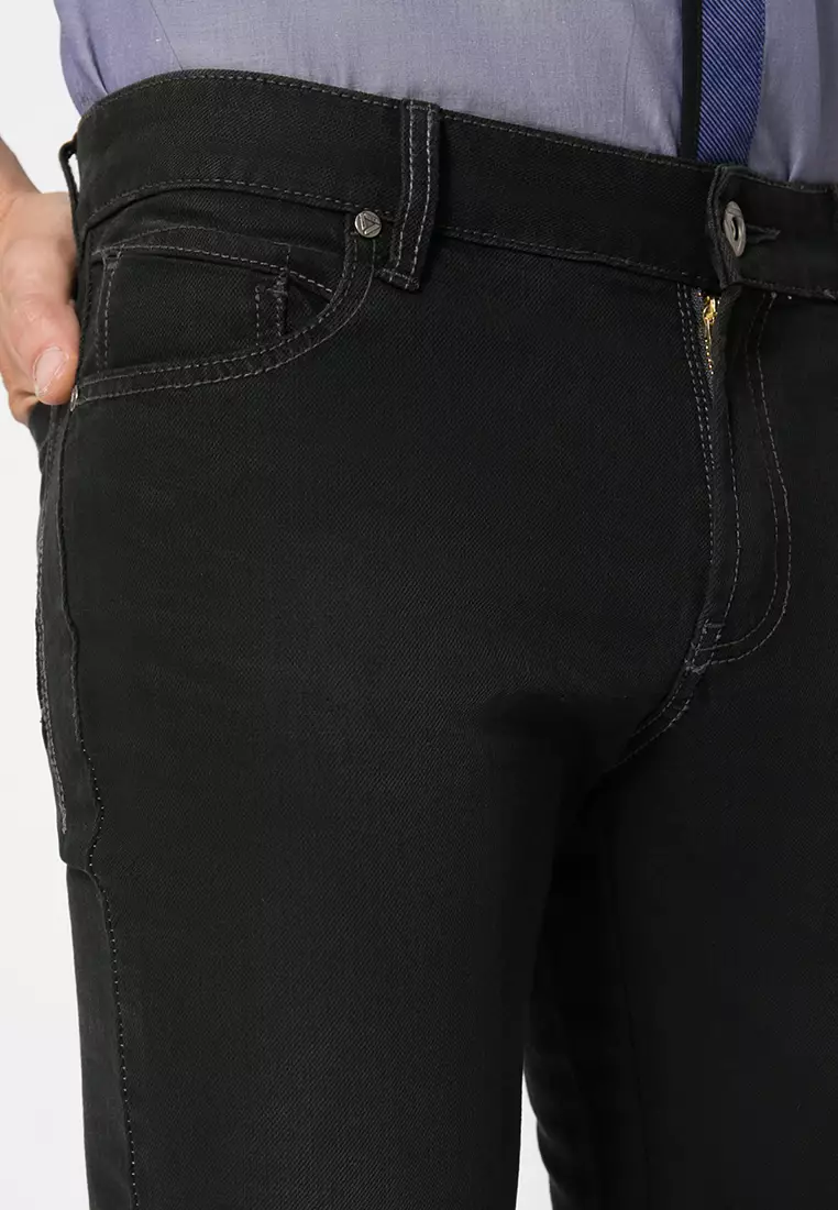 LGS - Celana Panjang Jeans - Hitam - Slim Fit - JSB.207.071.045.C