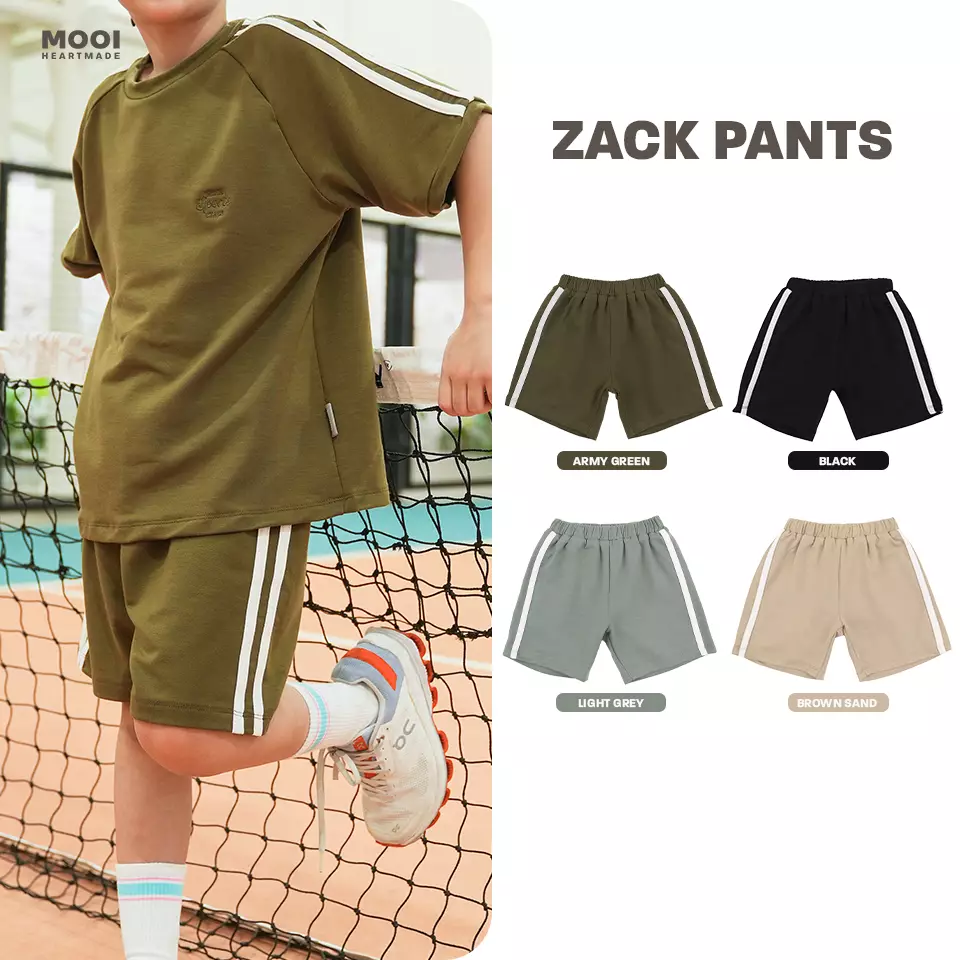 Mooi Celana Pendek Anak Laki - Laki Zack Pants Kids - Army Green