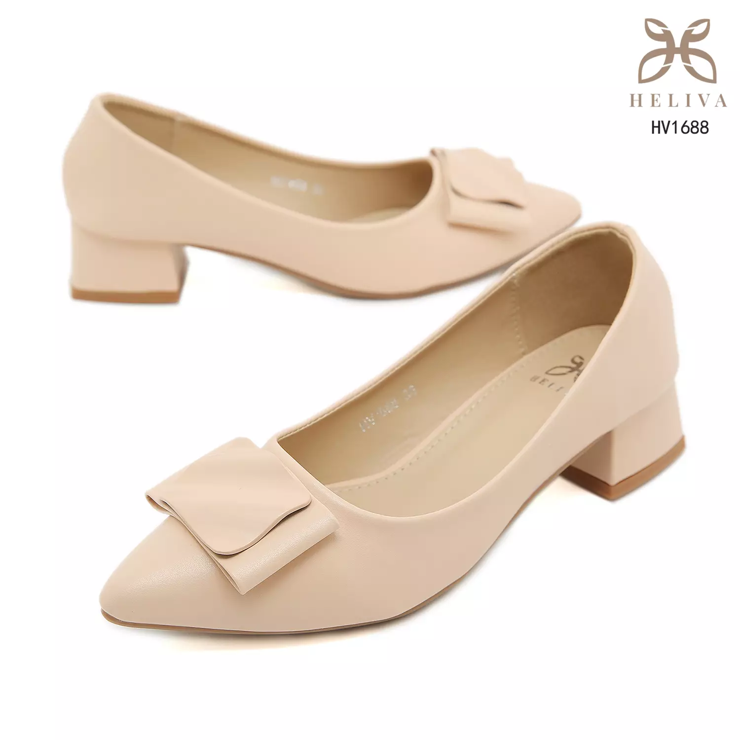 Heliva Leona Women Shoes Frame Square Curved Heel Chunky Sol 4cm HV1688