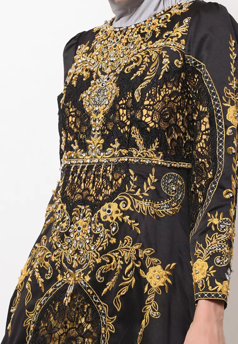 Bibiq Gamis Brokat Satin