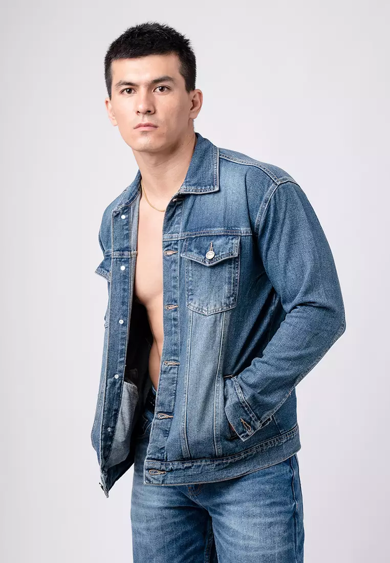 Jacket Jeans Blue Washed Premium