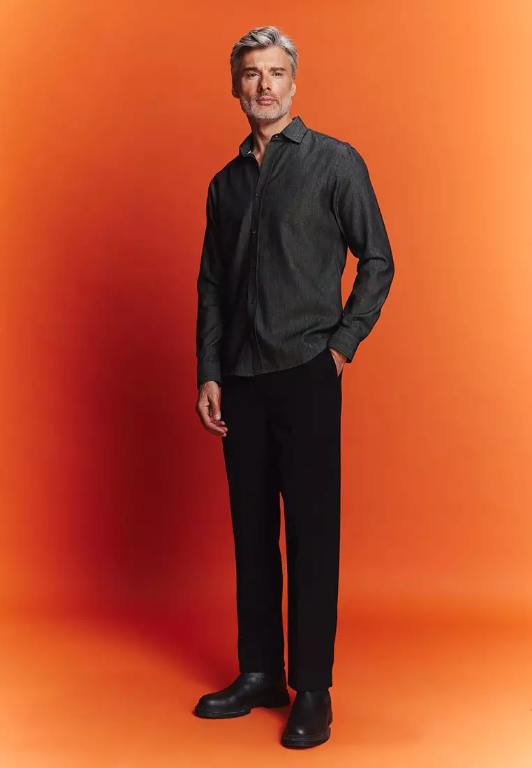 Long Sleeve Denim Shirt