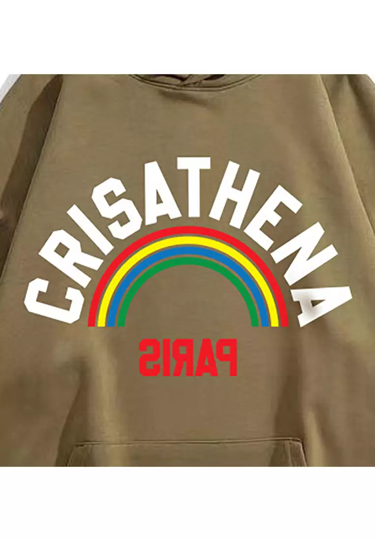 Crisathena Rainbow Hoodie in Camel