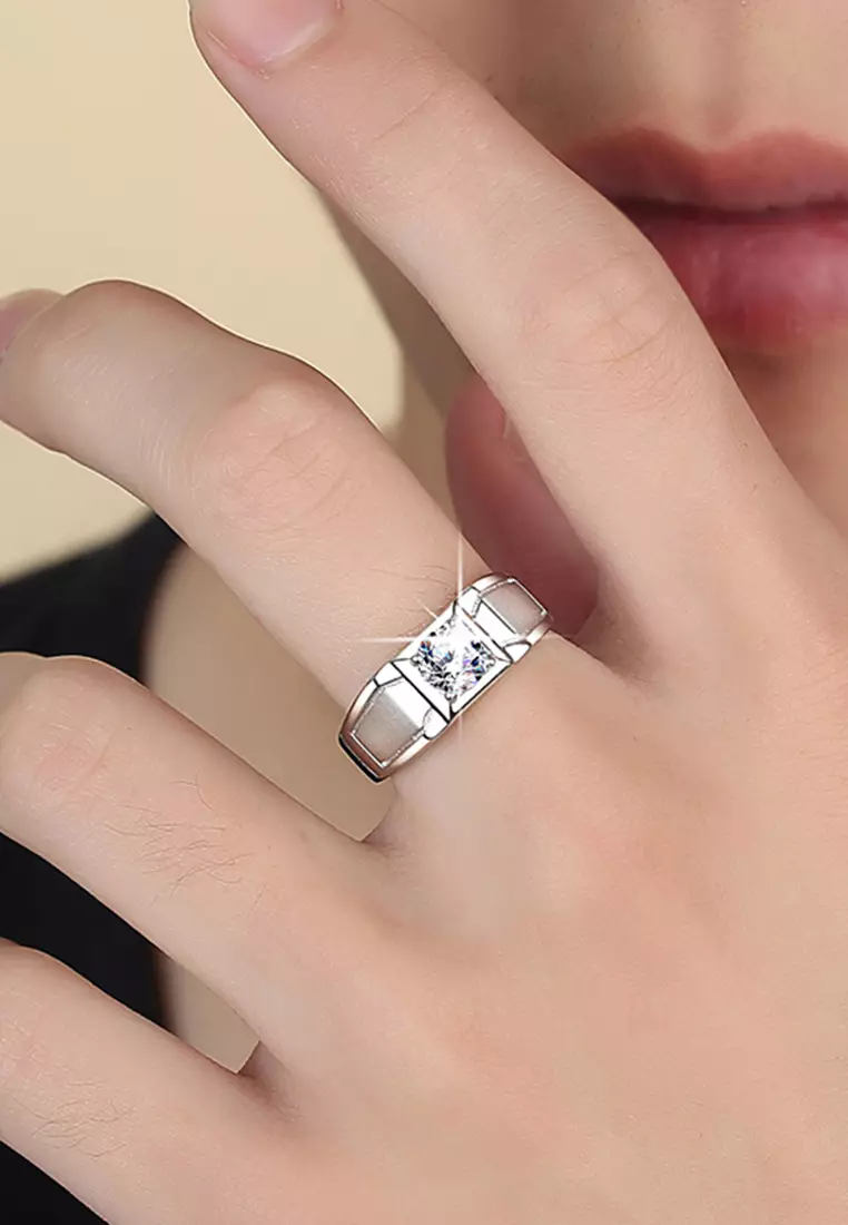 Cincin Pria High Quality Ring 100% Asli Cincin Fashion Cincin Pasangan Cowo Pria