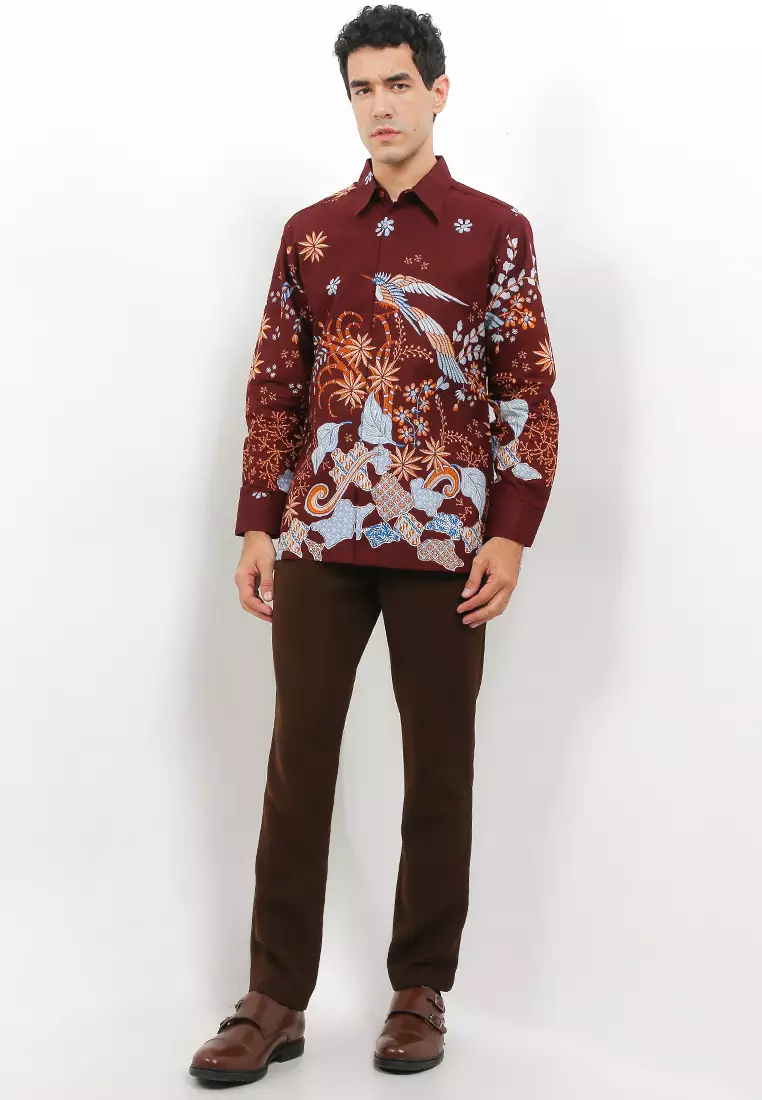 Kemeja Body Fit Batik Sawat Manuk
