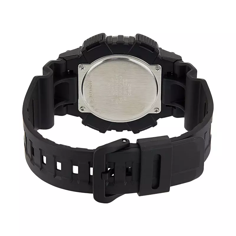 Jam Tangan Pria Casio General AQ-S810W-1BVDF AQS810 AQ-S810W Solar Powered Water Resistant 100M Black Resin Band