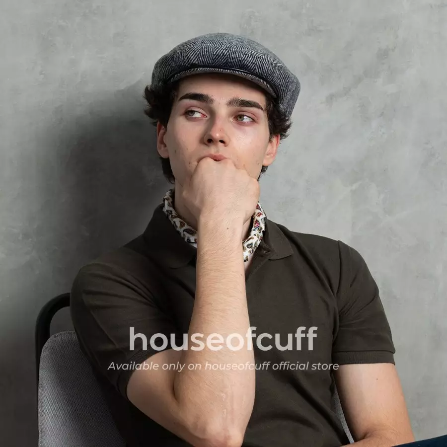 Houseofcuff topi painter baret hat flatcap pattern X003